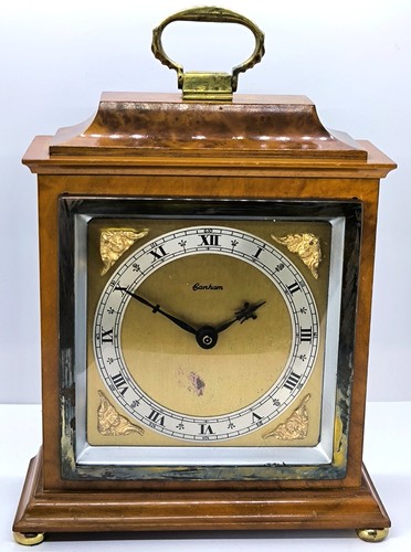 Banham Carriage Clock, Walnut Case, Junghans Quartz Movement 1960s