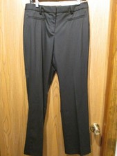 Lands End Women's Black Mid Rise Trouser Leg Polyester Pants SIZE 8 79