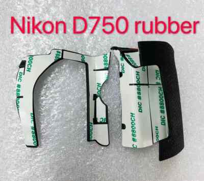 Original Nikon D750 Kamera Thumb Side Grip Gummi Cover Shell With Tape 