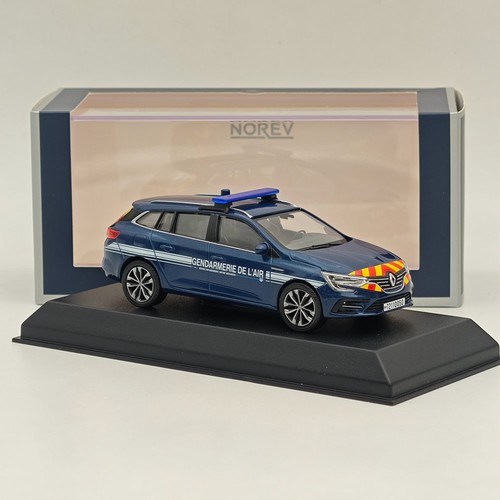 Norev 1/43 Renault Megane Estate GENDARMERIE DE L'AIR 2022 Blue Diecast Model - Foto 3 di 7