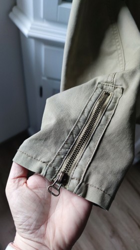 H&M Parka Übergangsparka Mantel Khaki Grün Canvas Gr.38 - Bild 7 von 15