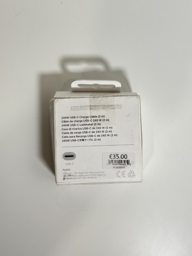Cable Apple USB-C a USB-C 2m 240W Original (MU2G3ZM/A) - Imagen 2 de 3