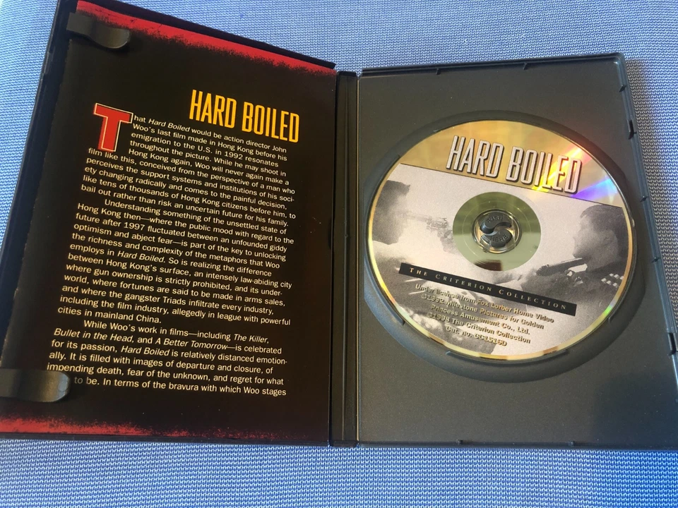 Hard Boiled - John Woo Chow Yun Fat - Original Vintage CRITERION DVD - - image 3 of 3