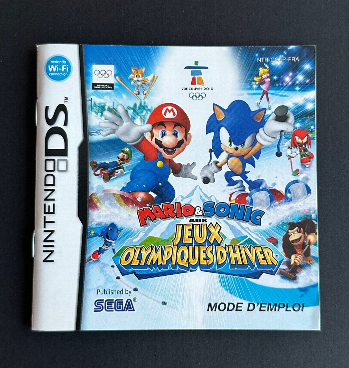 Mario & Sonic Aux Jeux Olympiques D'hiver Sur Nintendo DS - Complet, FR, Bon état