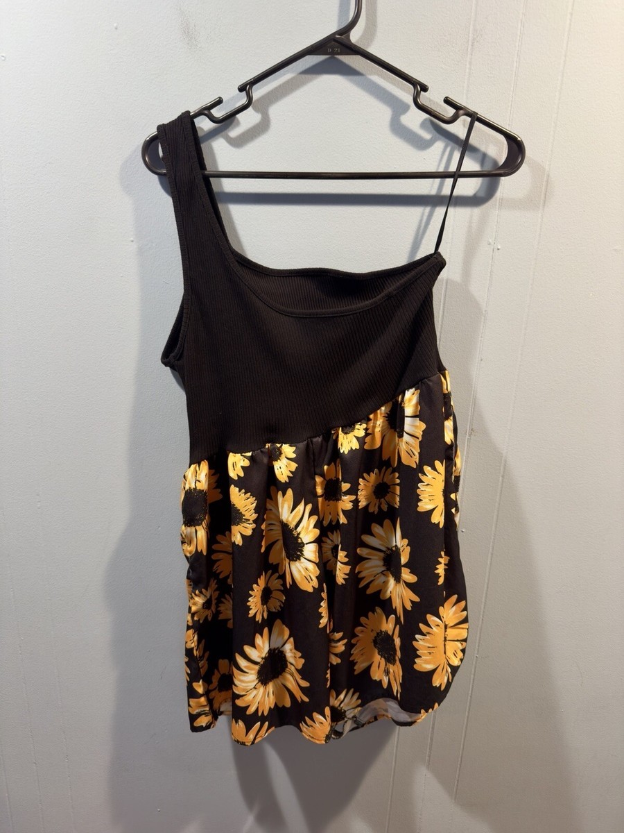 sachin and babi light blue dress Womens Shein Curve One Strap Dress, Size 2XL. Black / Yellow. Casual or  Dress Up