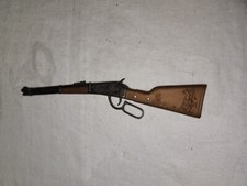 Vintage 11" Cap Gun Cowboy Lever Action Rifle Made in Hong Kong Blued Finish