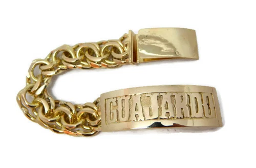 Chino Link 10k Solid Yellow Gold Bracelet Tejido Chino eBay