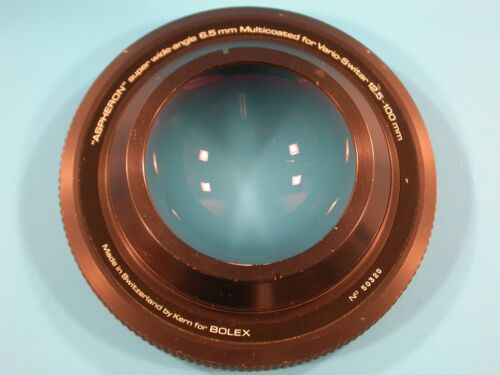Bolex ASPHERON Super Wide-Angle 6.5mm Multicoated for Vario-Switar 12.5-100mm - Picture 4 of 7