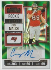 2023 Panini Contenders Rookie Ticket Cody Mauch Green Laser Autograph #169 Bucs
