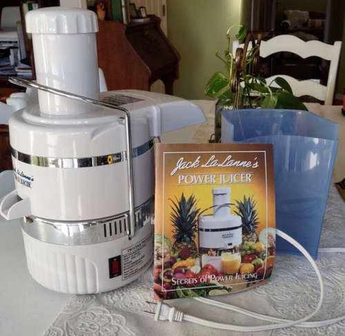 Jack Lalannes Power Juicer Mn Cl 003ap Juice Extractor White Ebay 