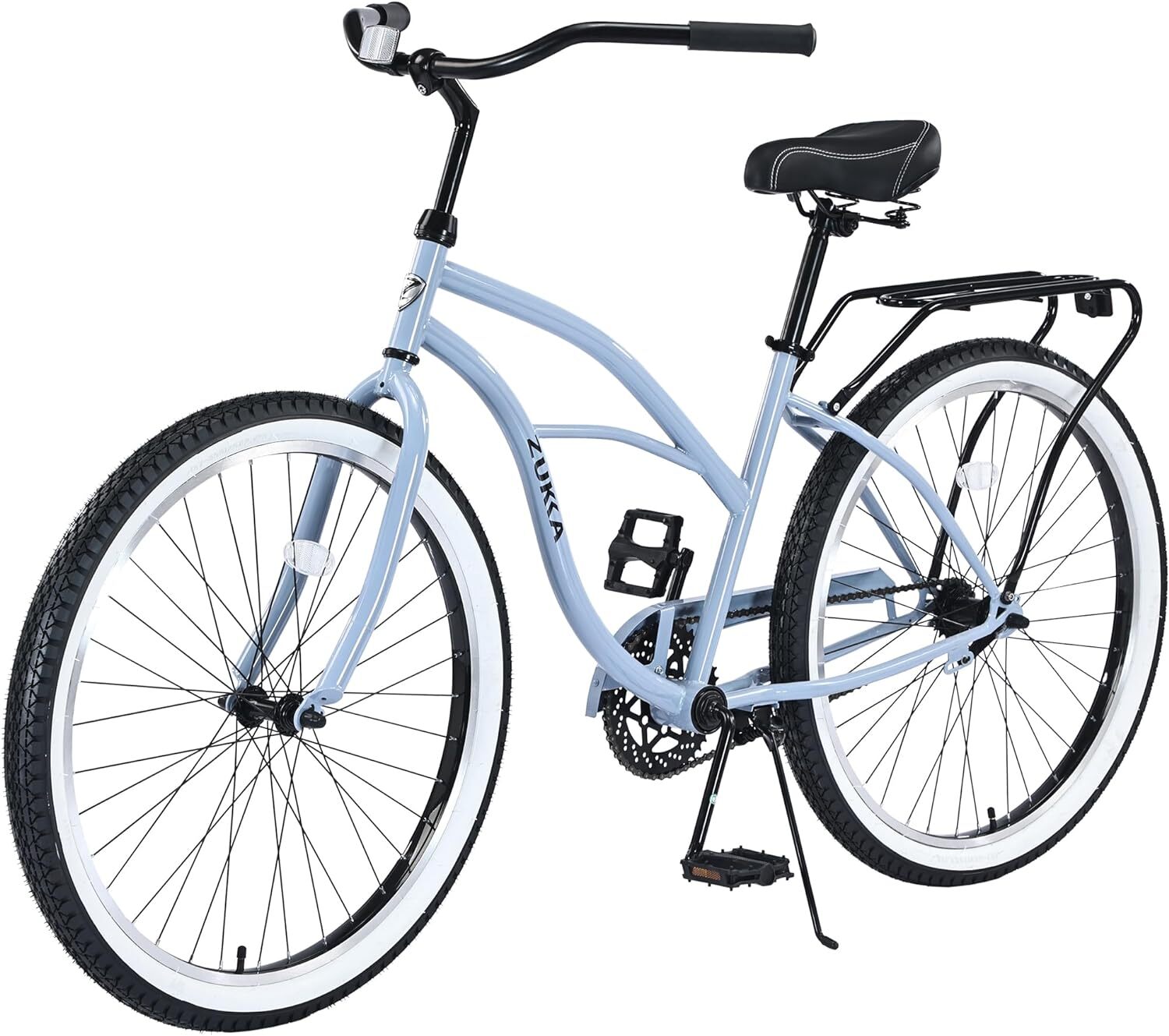 Bike Single Speed Steel Frame Bicycles W/rear Rack For Adult