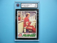 1977/78 O-PEE-CHEE HOCKEY CARD #17 WILLI PLETT ROOKIE KSA 9 MINT SHARP!! OPC
