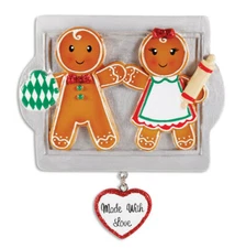 Made with Love Family of 2 3 4 5 6 Personalized  Christmas Ornament