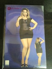 Bondara Stunning Black Chemise L/XL NEW FREE POSTAGE