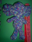 NEW Hand crochet grey elephant, 12" tall, — photo 3