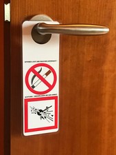 GHS01 Gefahrgut Rauchverbot Wiederlader Türschild 7x20cm RCBS Dillon Matrize 9mm