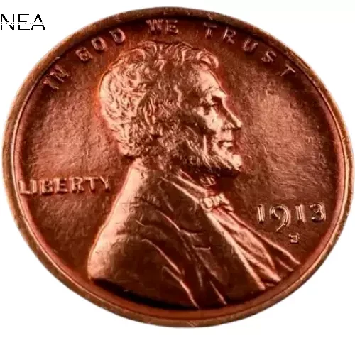 1913-S Lincoln Wheat Penny Cent ~ Gem BU (red) ~ *LIMITED OVERSTOCK SALE PRICE*