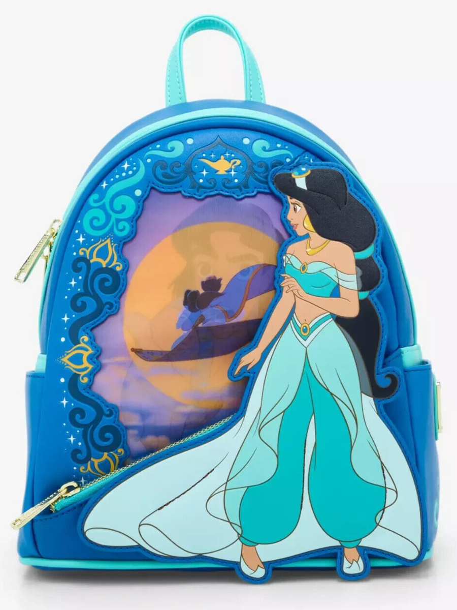 Aladdin Jasmine Princess Series Lenticular Mini Backpack & Wallet