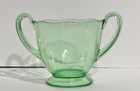 Vintage Depression Glass Green no trim sugar bowl by Fostoria