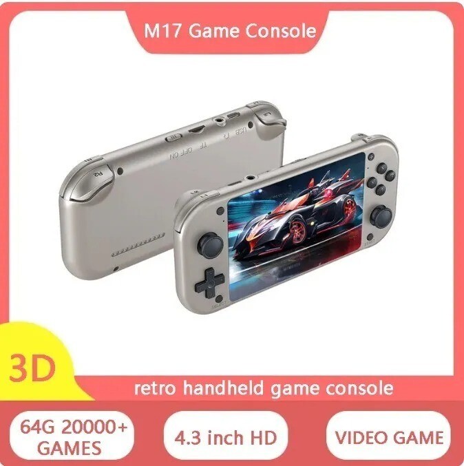 Console Rétro Portable M17 – Écran LCD 4,3