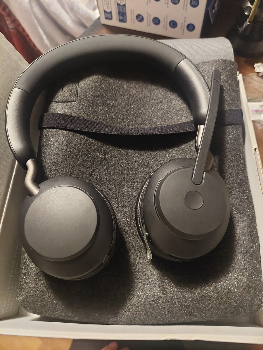 Jabra Evolve2 65 Stereo Wireless Headset (UC, USB-C) Black