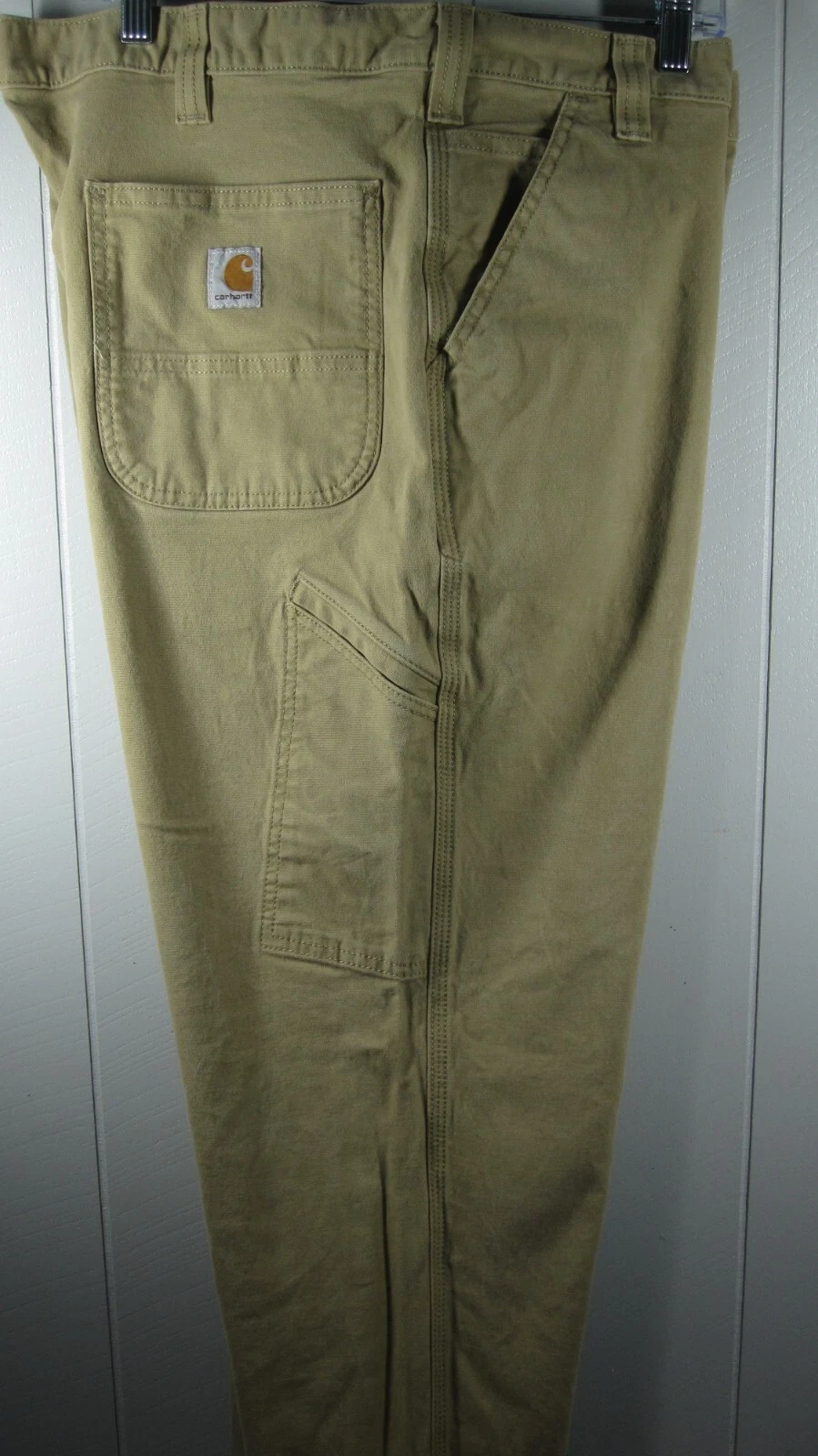 Carhartt Pants Men's 40x32 Khaki Relaxed Fit 102291-253 Cargo Workwear Durable