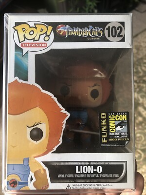 Funko Pop! Lion-o Thundercats Rare Vaults #102 San Diego Comic Con 2014 Flocked