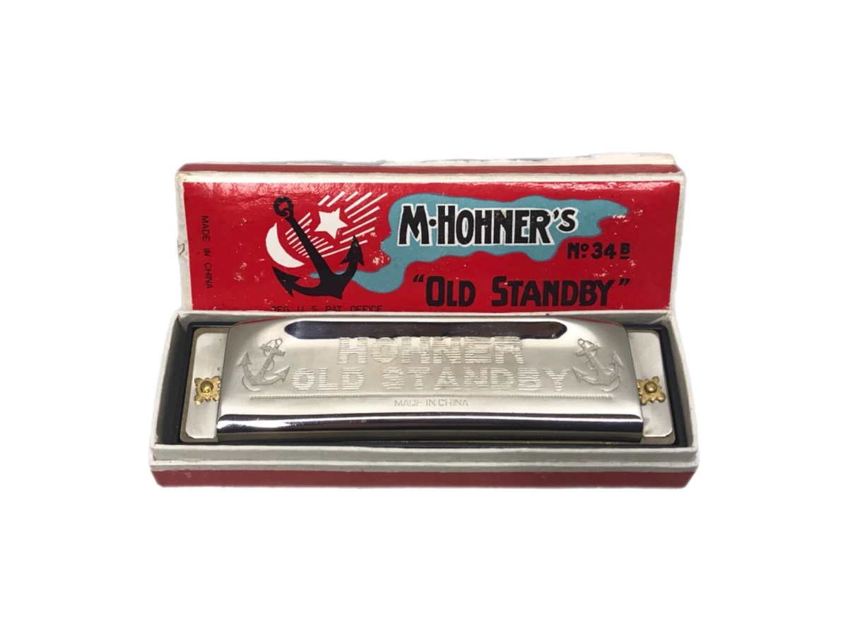 M Hohners Old Standby Harmonica in Box No. 34B Anchor Vintage