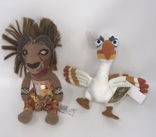 DISNEY The Lion King Simba 12" And Zasu 8" Plushes