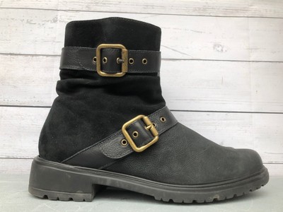 slouchy motorcycle boots