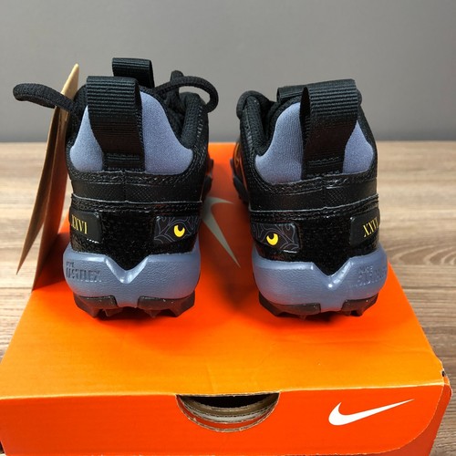 Nike Saquon Barkley Football Cleats Youth Black Yellow HF4325-001 Size 10 C - Picture 5 of 10