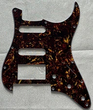Custom For Player Stratocaster Floyd Rose HSS Guitar Pickguard Brown