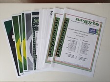Plymouth Argyle Home EFL Trophy Team Sheets 1997 - 2017  You Choose