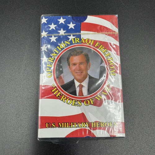 Operation Iraqi Freedom The Heroes of War Playing Cards NEW SEALED George Bush - Picture 3 of 8