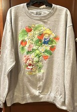 Strawberry Shortcake and Friends Women s Pullover Sweatshirt Size L Gray New