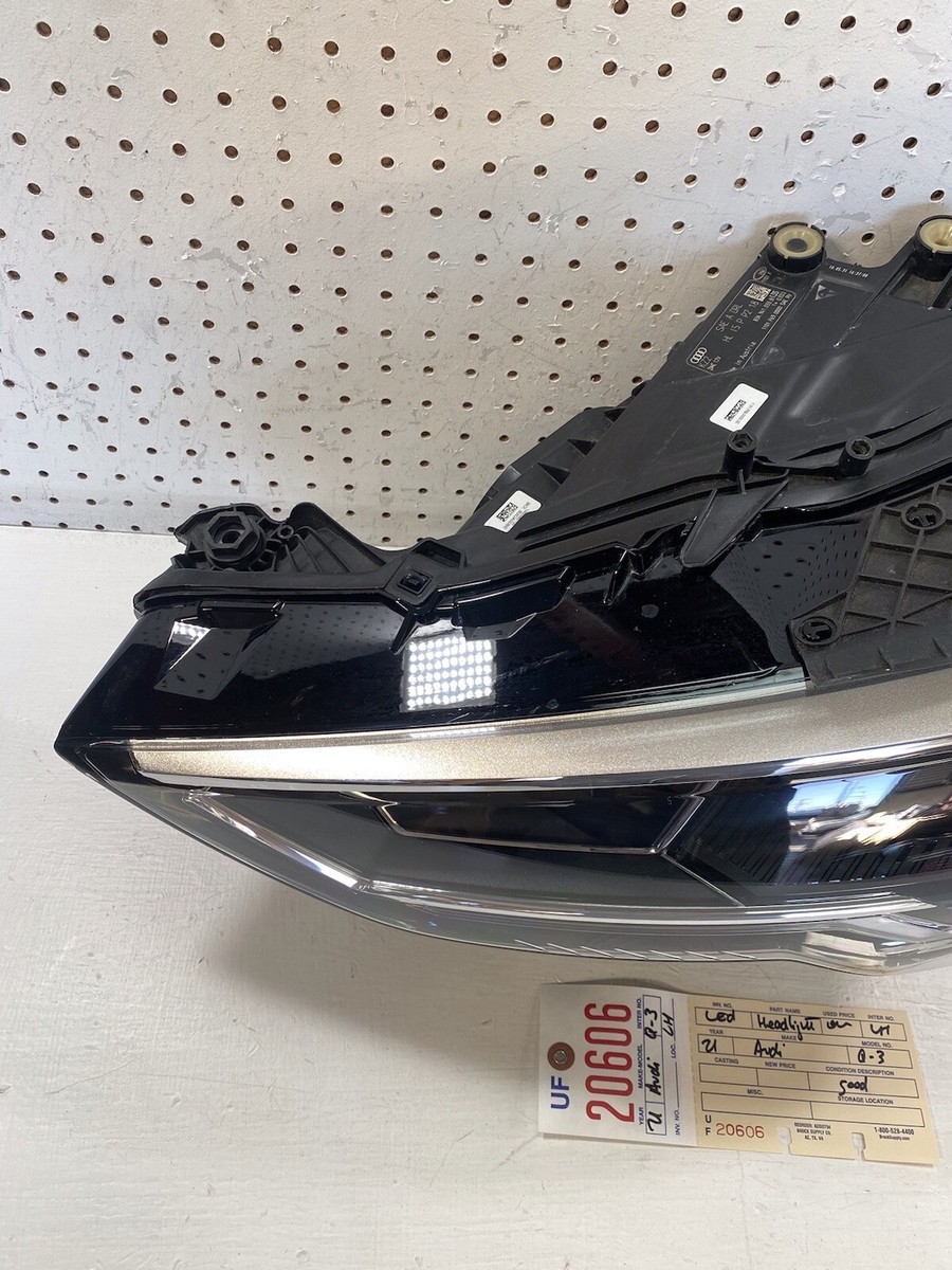 2019 2024 AUDI Q3 LEFT SIDE LED HEADLIGHT LAMP OEM 83A 941 033 B