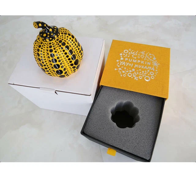 Yayoi Kusama object pumpkin Yellow Japan Artist Sculpture Authentic - Image 3 of 4