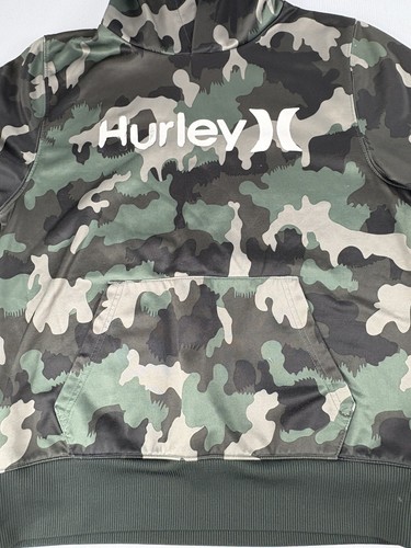 Hurley Hoodie Unisex Youth Logo Green Camo Size L See Pics For Measurements - Picture 2 of 11
