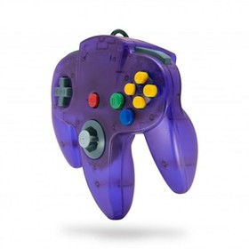 Wired Controller Joystick Compatible With Nintendo 64 N64 Console Grape Purple