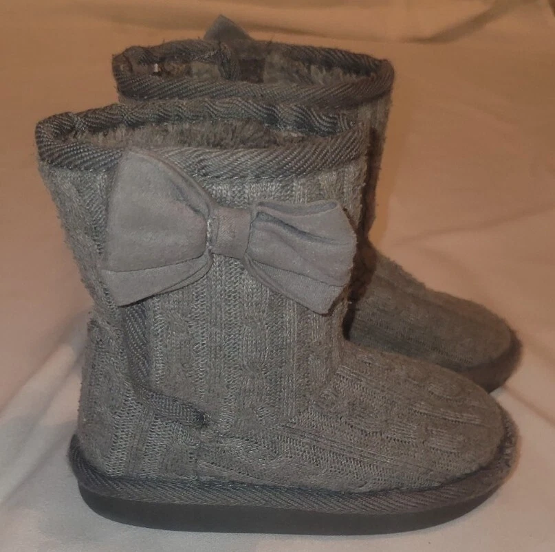 Botas gris maría Okie Dokie para niñas - niño pequeño - talla 8 Foto 2 de 4