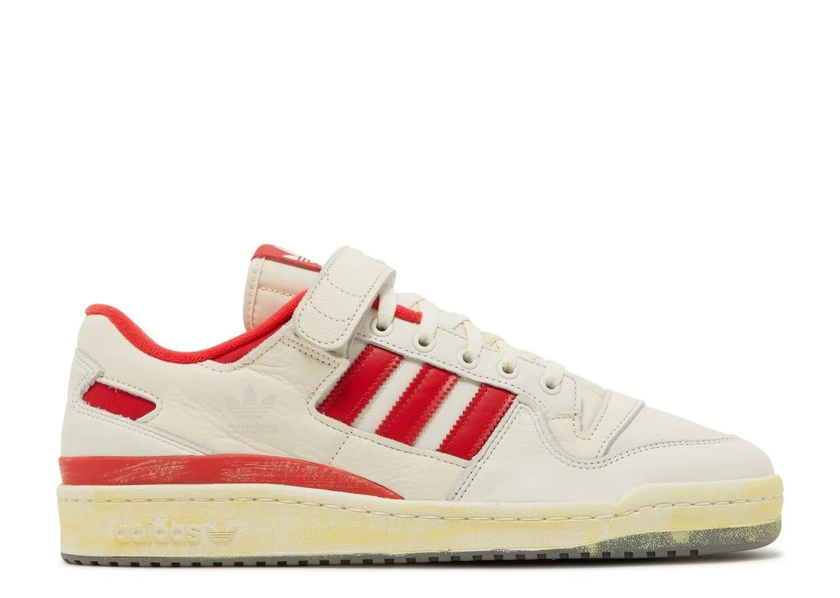 New Adidas Forum 84 Low AEC Shoes Cloud White Red Vintage HR0557