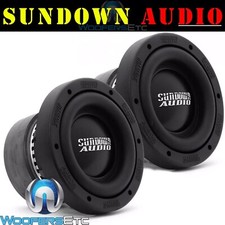  2 SUNDOWN AUDIO X-6.5SW V.2 300W RMS 6.5" 4-OHM SUBWOOFERS BASS SPEAKERS NEW