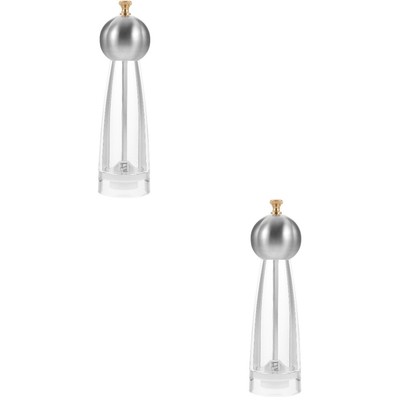  2 Count Pfeffermühle Schleifmaschinen Meersalz Werkzeug Kaffeevollautomaten