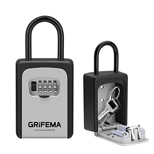 GRIFEMA GA1004 Cassetta di Sicurezza per Chiavi, Cassaforte Portatile con (i6T)