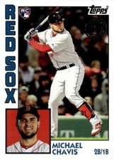 2019 Topps Update 1984 Baseball Blue Michael Chavis Boston Red Sox #84-16