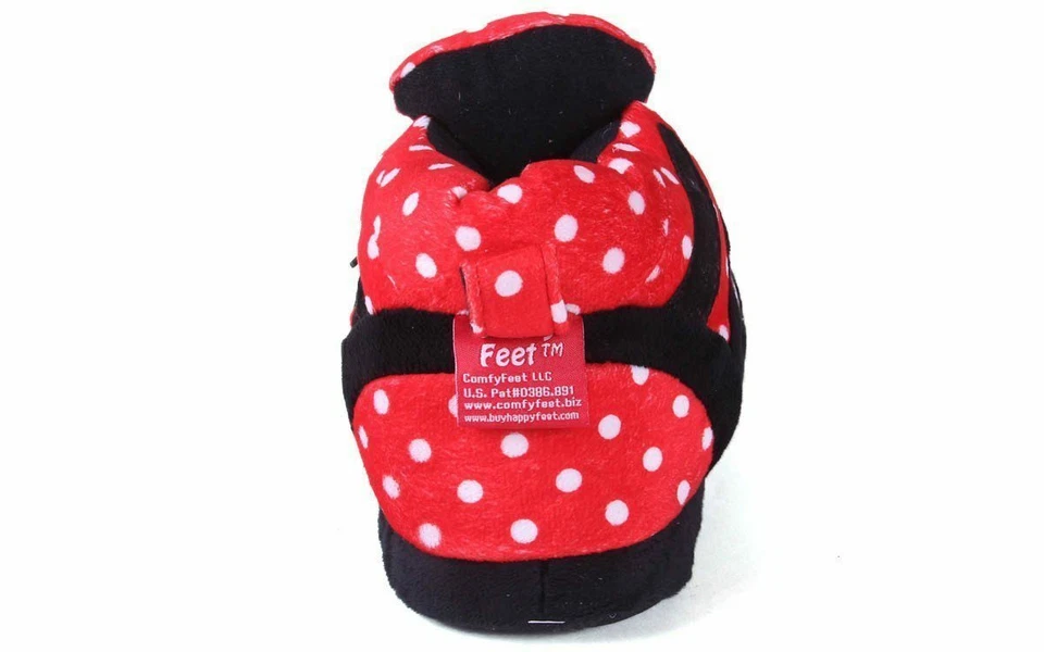 Nebraska Cornhuskers Comfy Feet Polka Dot Slippers - Image 4 of 4