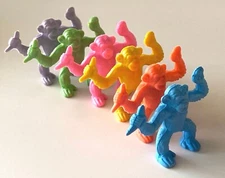 Vintage Diener Rubber Eraser CHIMPANZEE *You Pick Color* Zoo Safari Animal 3"