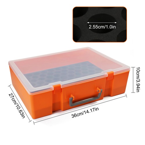 Model Paint Organizer Pigment Bottle Storage Suitcase Holds 88pcs Bottles - Picture 3 of 8
