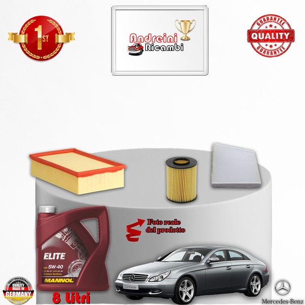 Inspektionskit Filter + ÖL Mercedes Cls 350 C219 200KW 272CV Von 2005-> 2010-image