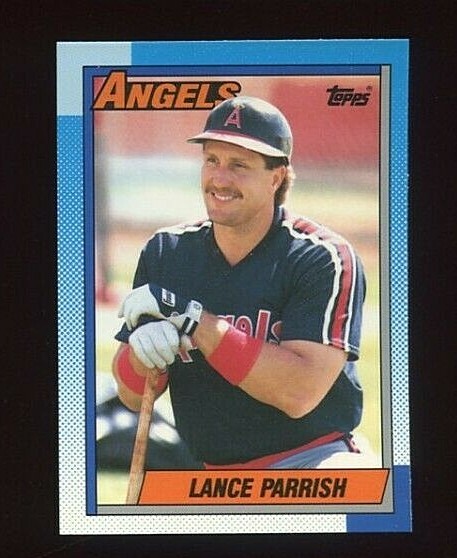 1990 TOPPS TIFFANY #575 LANCE PARRISH CALIFORNIA ANGELS 